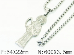 HY Wholesale Necklaces Stainless Steel 316L Jewelry Necklaces-HY61N1064MW