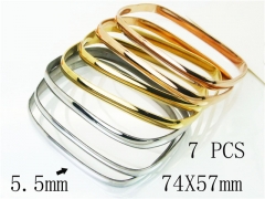 HY Wholesale Bangles Jewelry Stainless Steel 316L Fashion Bangle-HY58B0590HJX