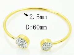 HY Wholesale Bangles Jewelry Stainless Steel 316L Fashion Bangle-HY58B0597OL