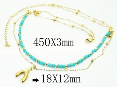 HY Wholesale Necklaces Stainless Steel 316L Jewelry Necklaces-HY92N0438HLX