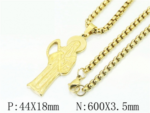 HY Wholesale Necklaces Stainless Steel 316L Jewelry Necklaces-HY61N1067OL