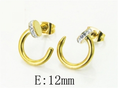 HY Wholesale Earrings 316L Stainless Steel Earrings-HY80E0610ME