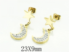 HY Wholesale Earrings 316L Stainless Steel Earrings-HY80E0628LX
