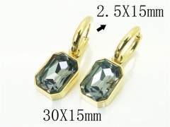 HY Wholesale Earrings 316L Stainless Steel Earrings-HY32E0312HJB