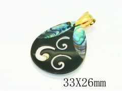 HY Wholesale Pendant 316L Stainless Steel Jewelry Pendant-HY12P1558HIC