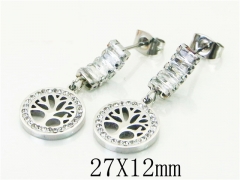HY Wholesale Earrings 316L Stainless Steel Earrings-HY80E0607NE