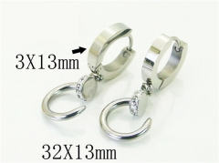 HY Wholesale Earrings 316L Stainless Steel Earrings-HY80E0602NL