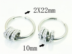 HY Wholesale Earrings 316L Stainless Steel Earrings-HY80E0637MLS