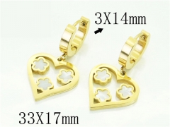HY Wholesale Earrings 316L Stainless Steel Earrings-HY32E0338OW