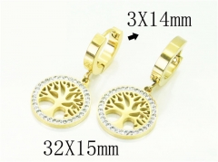HY Wholesale Earrings 316L Stainless Steel Earrings-HY32E0346PB