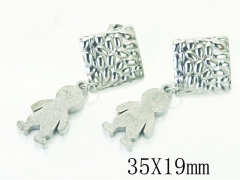 HY Wholesale Earrings 316L Stainless Steel Earrings-HY91E0443MW