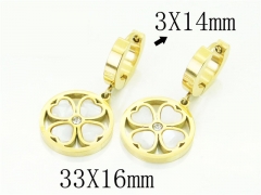 HY Wholesale Earrings 316L Stainless Steel Earrings-HY32E0343PW