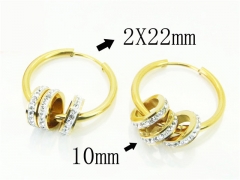 HY Wholesale Earrings 316L Stainless Steel Earrings-HY80E0638NW