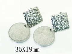 HY Wholesale Earrings 316L Stainless Steel Earrings-HY91E0449MB