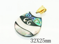 HY Wholesale Pendant 316L Stainless Steel Jewelry Pendant-HY12P1557HIC