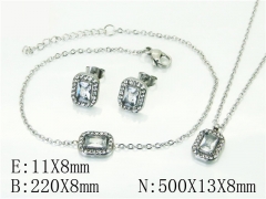 HY Wholesale Jewelry 316L Stainless Steel Earrings Necklace Jewelry Set-HY59S2346HKV