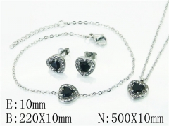 HY Wholesale Jewelry 316L Stainless Steel Earrings Necklace Jewelry Set-HY59S2323HKD