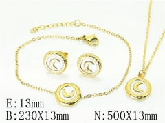 HY Wholesale Jewelry 316L Stainless Steel Earrings Necklace Jewelry Set-HY59S2372HIW