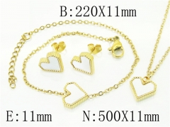 HY Wholesale Jewelry 316L Stainless Steel Earrings Necklace Jewelry Set-HY59S2390HIW