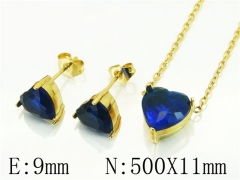 HY Wholesale Jewelry 316L Stainless Steel Earrings Necklace Jewelry Set-HY59S2385PZ