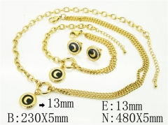 HY Wholesale Jewelry 316L Stainless Steel Earrings Necklace Jewelry Set-HY59S2377HOA