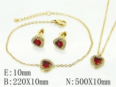 HY Wholesale Jewelry 316L Stainless Steel Earrings Necklace Jewelry Set-HY59S2328HLS