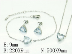 HY Wholesale Jewelry 316L Stainless Steel Earrings Necklace Jewelry Set-HY59S2362HHQ