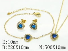 HY Wholesale Jewelry 316L Stainless Steel Earrings Necklace Jewelry Set-HY59S2329HLX