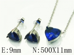 HY Wholesale Jewelry 316L Stainless Steel Earrings Necklace Jewelry Set-HY59S2381OR