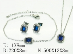 HY Wholesale Jewelry 316L Stainless Steel Earrings Necklace Jewelry Set-HY59S2349HKQ
