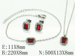 HY Wholesale Jewelry 316L Stainless Steel Earrings Necklace Jewelry Set-HY59S2348HKZ