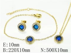 HY Wholesale Jewelry 316L Stainless Steel Earrings Necklace Jewelry Set-HY59S2337HLX