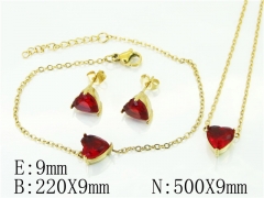 HY Wholesale Jewelry 316L Stainless Steel Earrings Necklace Jewelry Set-HY59S2369HIW