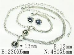 HY Wholesale Jewelry 316L Stainless Steel Earrings Necklace Jewelry Set-HY59S2375HMS
