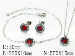 HY Wholesale Jewelry 316L Stainless Steel Earrings Necklace Jewelry Set-HY59S2332HKE