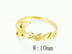 HY Wholesale Popular Rings Jewelry Stainless Steel 316L Rings-HY15R2334IKE