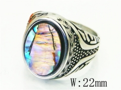 HY Wholesale Popular Rings Jewelry Stainless Steel 316L Rings-HY17R0546HIC