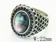 HY Wholesale Popular Rings Jewelry Stainless Steel 316L Rings-HY17R0571HIB