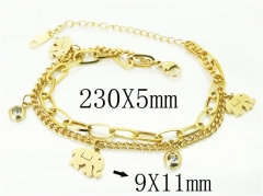 HY Wholesale Bracelets 316L Stainless Steel Jewelry Bracelets-HY24B0144NLF