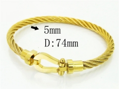HY Wholesale Bangles Jewelry Stainless Steel 316L Fashion Bangle-HY64B1625HOR