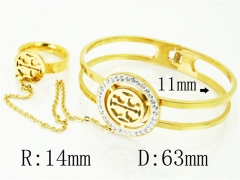HY Wholesale Bangles Jewelry Stainless Steel 316L Fashion Bangle-HY64B1634IMR
