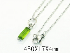 HY Wholesale Necklaces Stainless Steel 316L Jewelry Necklaces-HY15N0104LOZ