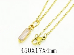 HY Wholesale Necklaces Stainless Steel 316L Jewelry Necklaces-HY15N0119MJE