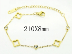 HY Wholesale Bracelets 316L Stainless Steel Jewelry Bracelets-HY47B0204OL