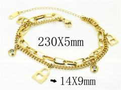 HY Wholesale Bracelets 316L Stainless Steel Jewelry Bracelets-HY24B0155NLD