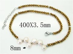 HY Wholesale Necklaces Stainless Steel 316L Jewelry Necklaces-HY21N0138HIB