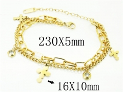 HY Wholesale Bracelets 316L Stainless Steel Jewelry Bracelets-HY24B0141NLW
