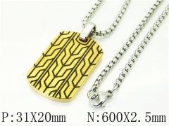 HY Wholesale Necklaces Stainless Steel 316L Jewelry Necklaces-HY41N0081HIW