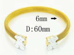 HY Wholesale Bangles Jewelry Stainless Steel 316L Fashion Bangle-HY64B1566HKS