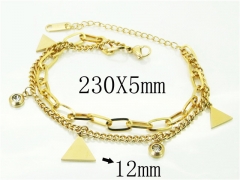 HY Wholesale Bracelets 316L Stainless Steel Jewelry Bracelets-HY24B0152NLX